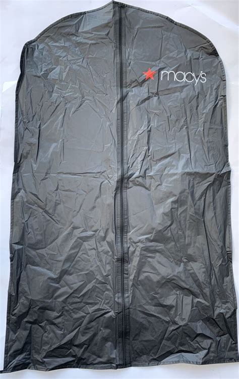 Macys 24x40 Black Garment Clothing Bag For Suit Dress Shirt Travel