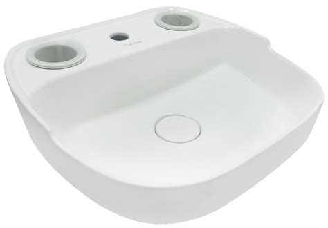 Ceramic Hindware Wash Basin Over Counter Ellipse Star White Table Top