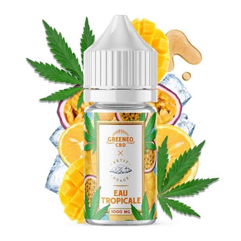 L Eau Tropicale 1000 Mg 30 Ml Greeneo X Petit Nuage Pas Cher Le CBD