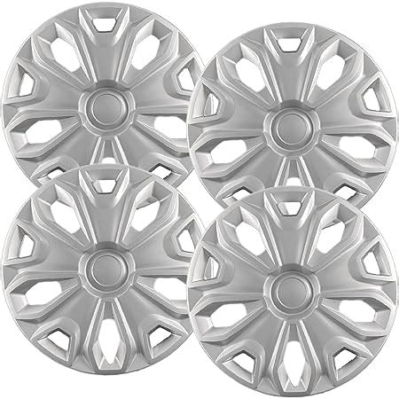 Amazon Hubcaps Tapacubos Plateados De Pulgadas De Alta