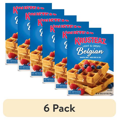 Krusteaz Belgian Waffle Mix Light And Crispy 28 Oz Box