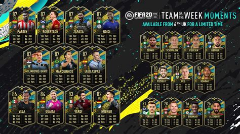 Totw Moments Sur Fut L Quipe De La Semaine De Fifa Breakflip