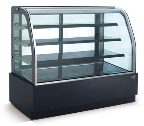 New Curved Glass 36 Refrigerated Cake Display Cooler Cold Bakery