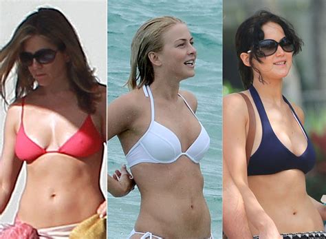 Stars In Bikinis Celebrities Rock Red White And Blue Swimsuits Photos Huffpost