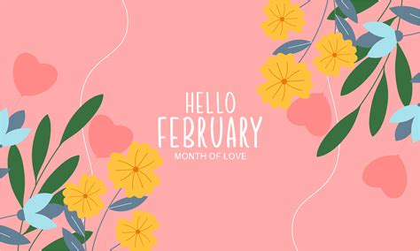 February month of love background 35929821 Vector Art at Vecteezy