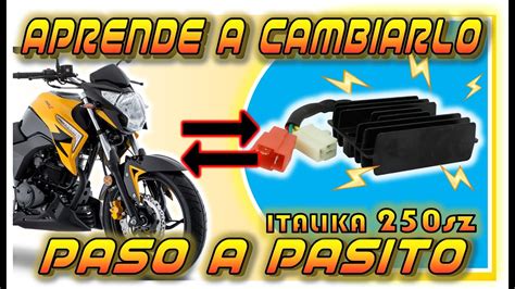 CAMBIO DE REGULADOR DE CORRIENTE DE 250 SZ TUTORIAL HAZLO EN CASA