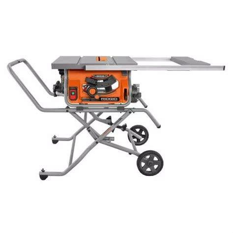 Ridgid 10 In Pro Jobsite Table Saw With Stand R4514 The Home Depot Portable Table Saw