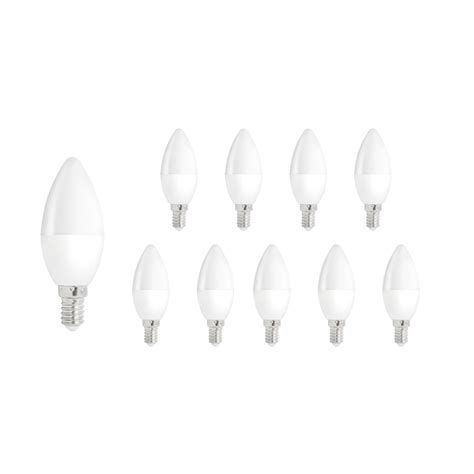 Voordeelpak 10 Stuks E14 Led Kaarslamp 1w Vervangt 10w 3000k