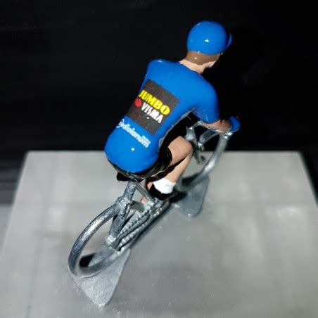 Koen Bouwman Maillot Bleu Giro Jumbo Visma Figurine Petit Cycliste