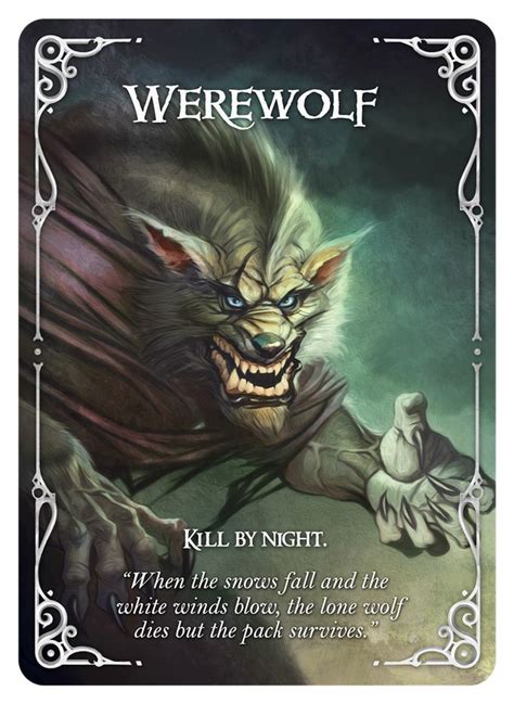 Pin by 1 Like on Wolf : WereWolf | Werewolf card, Werewolf card game ...