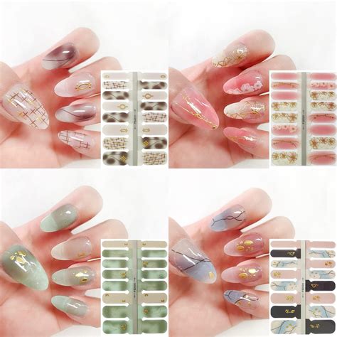 Nagelsticker Selbstklebend 6 Blatt 5D Nail Art Sticker Blumen