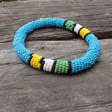 Beautiful Multi Colored Ndebele Bead Bracelet Etsy Beaded Bracelets