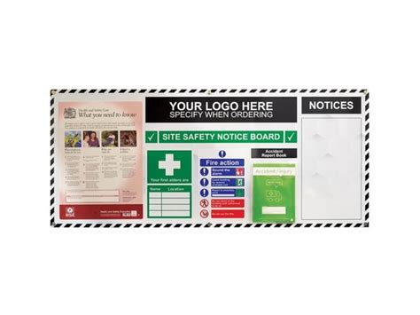 Site Safety Notice Board Safety Stations Safe Industrial