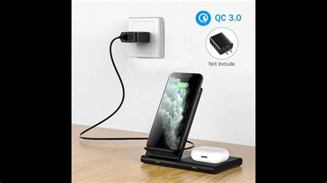 2in1 Wireless Charger For Samsung Galaxy Watch Active Buds Youtube