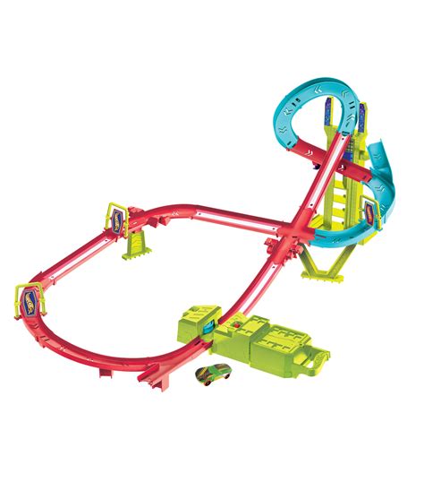 Hot Wheels Pista De Carreras Circuito Ne N De Alta Velocidad El Palacio De Hierro