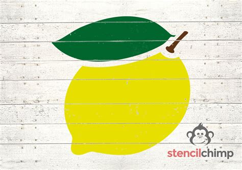 Lemon Stencil Fruit Stencil Summer Stencil Picnic Etsy