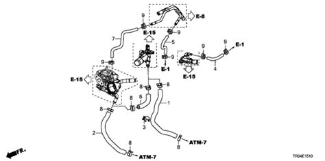 19421 R1A A01 Genuine Honda Hose Warmer In ATf