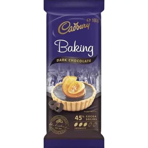 Buy Cadbury Baking Dark Chocolate Block 180g Online Worldwide Delivery Australian Food Shop