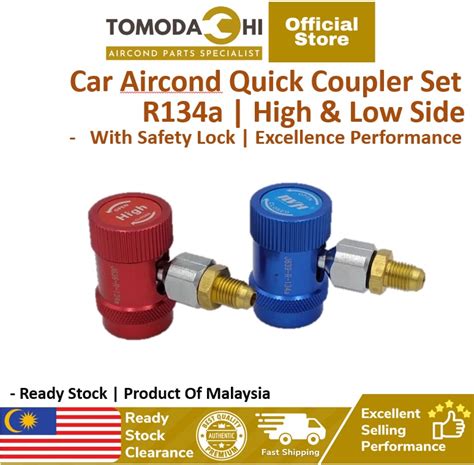 Tomodachi Car Air Cond Gas Meter Aircond Quick Coupler Set R A High