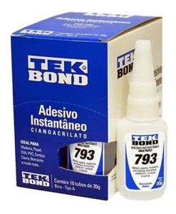 Cola Para Artesanato Tek Bond 793 Media Vicosidade 20g C 10 Unidades