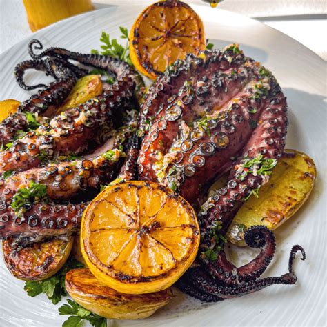 Simple Greek Grilled Octopus Recipe Weekday Pescatarian