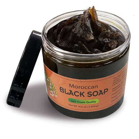 Zakia S Morocco Moroccan Black Soap Beldi Olive Soap Argan Oil Unscented 100