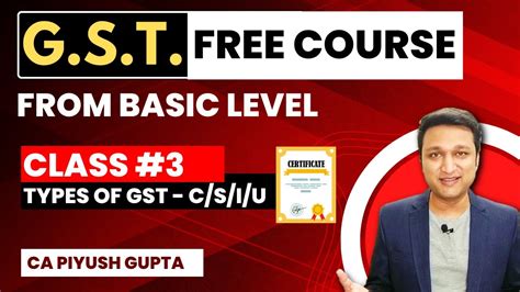 L3 Free Gst Full Course In Hindi Playlist For Gst Practitioner Types Of Gst Cgst Sgst Igst