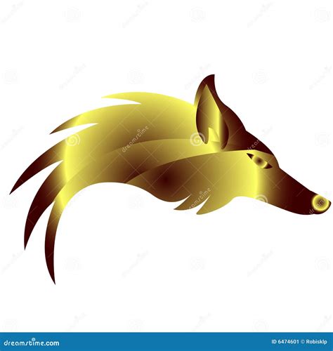 Golden Fox Stock Vector Illustration Of Wildlife Nature 6474601