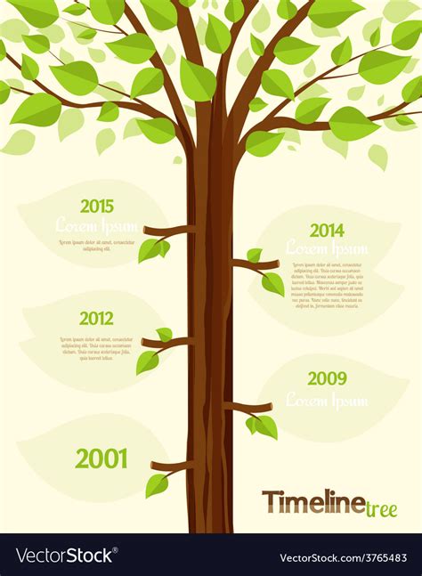 Timeline Shaped Tree With Space For Your Text Download A Free Preview Or High Quality Adobe