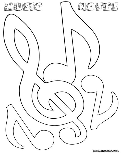 Music Notes Coloring Pages Coloring Home