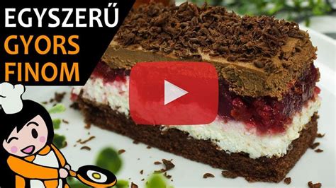 Meggyes Szelet Recept Vide K Food Recipes Desserts