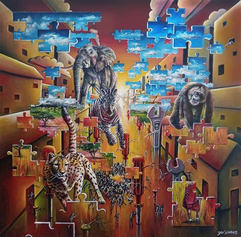 Le Puzzle Painting By Daniel Schaub Artmajeur