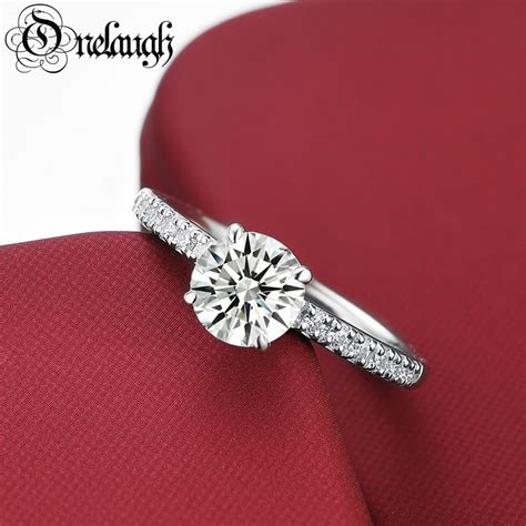 Onelaugh Mm Carat D Color Moissanite Engagement Rings Women