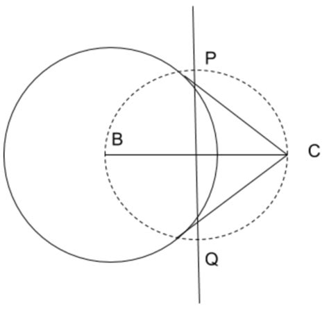 Draw a circle of radius 5cm from a point 5 cm away class 10 maths CBSE