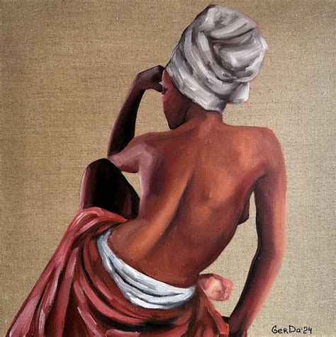 African Beauty Erotic Naked Black Woman Painting By Daria Gerasimova Saatchi Art