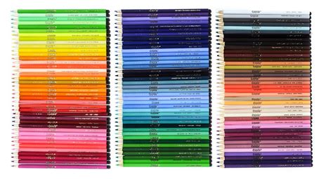 Crayola 120 Colored Pencils Color Chart