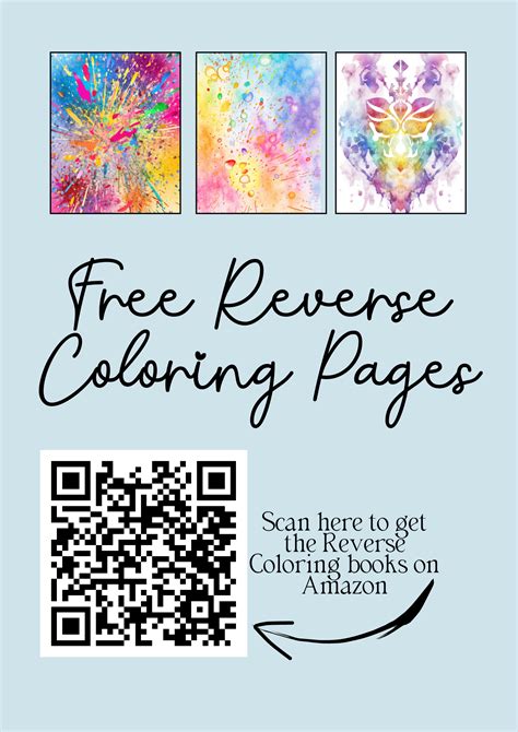 Free Reverse Coloring Pages Custom Print Sg