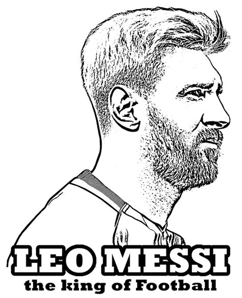 Lionel Messi Colouring Pages