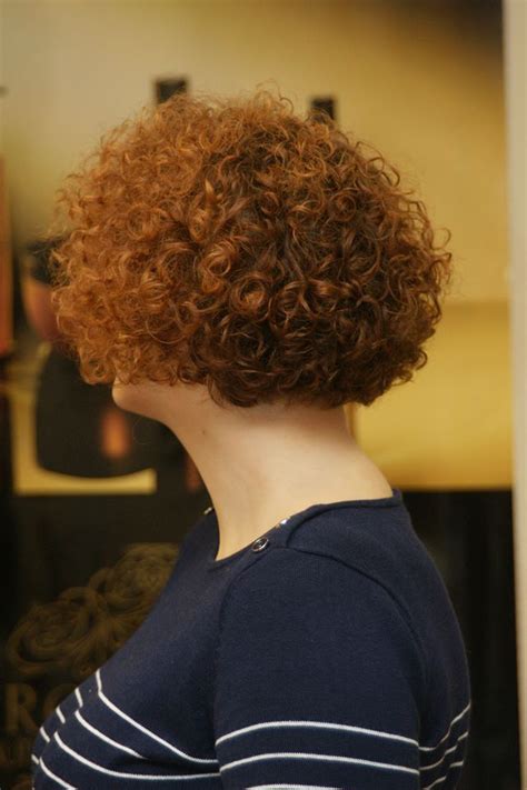 short and very curly perm style | Short curly bob hairstyles, Short ...