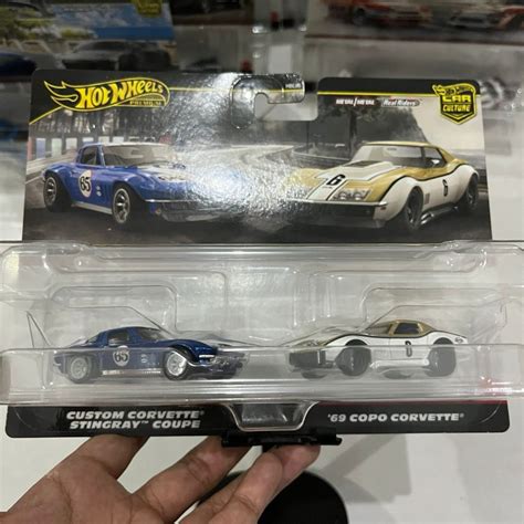 Jual Hot Wheels 2 Packs CORVETTE STINGRAY 69 COPO CORVETTE Shopee Indonesia