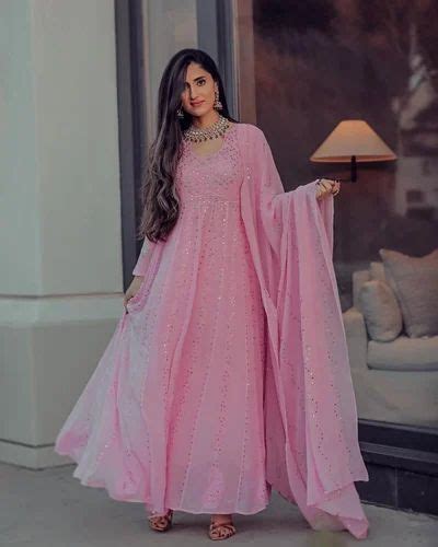 Light Pink Anarkali Suit At Rs Anarkali Suits Id