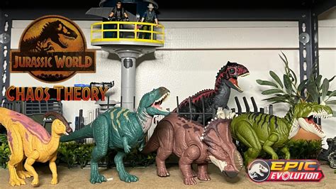 Jurassic World Chaos Theory Whole Wave Wild Roar Unboxing Review Mattel Epic Evolution Youtube