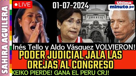 PJ JALA LAS OREJAS AL CONGRESO REPONE A INES TELLO Y ALDO VASQUEZ