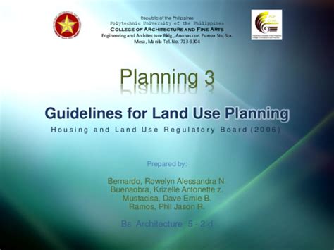 Ppt Comprehensive Land Use Planning 1