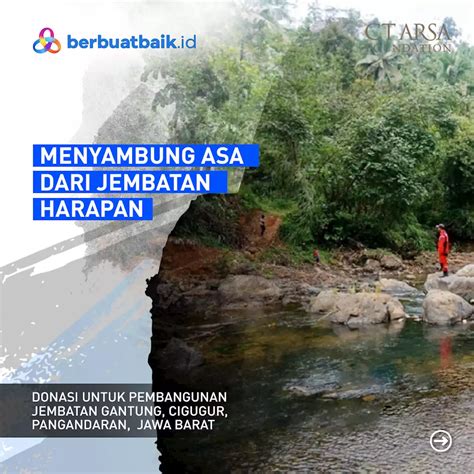 Tak Ada Jembatan Warga Desa Pagerbumi Pertaruhkan Nyawa Sebrangi