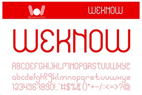 Weknow Font By Weknow · Creative Fabrica