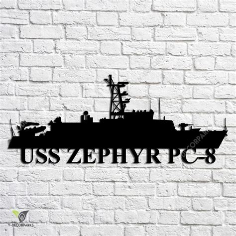 Uss Whipple De-1062 Navy Ship Metal Art, Navy Ships Silhouette Metal ...