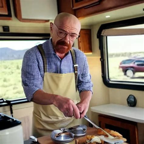 Walter White Cooking Breakfast In An Rv Stable Diffusion Openart