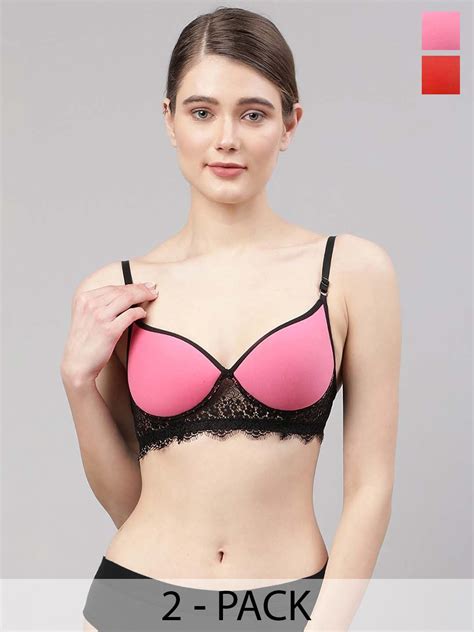 Buy Arousy Pack Of Lightly Padded Non Wired Women Lingerie Sets
