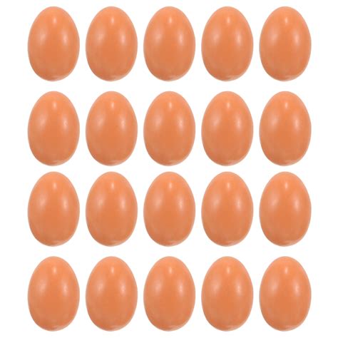 Hokarua 20pcs Miniature Egg Model Miniature Egg Model Micro Landscaping